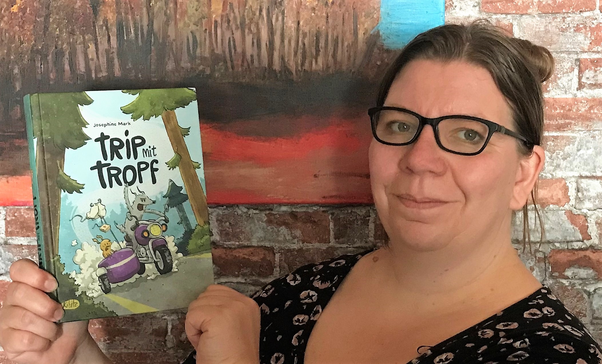 Jana Engels mit dem Comic-Roman "Trip mit Tropf"
